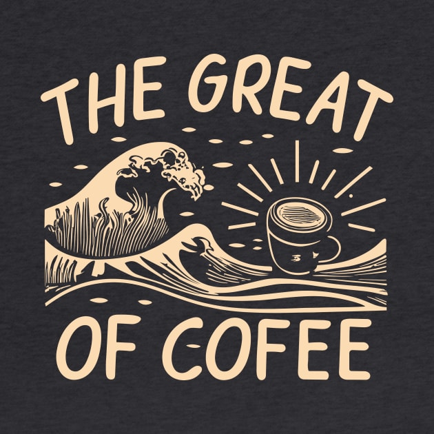 The Great Wave of Coffee by A Floral Letter Capital letter A | Monogram, Sticker